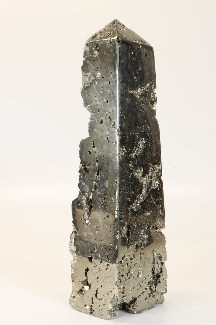 8.75" Pyrite Obelisk DX054