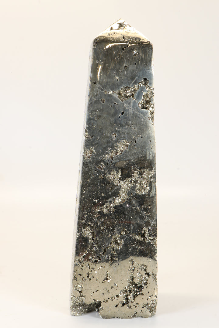 8.75" Pyrite Obelisk DX054