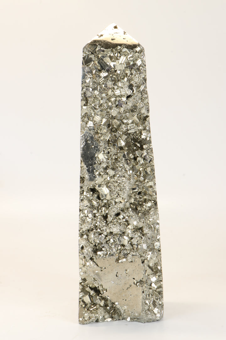 8.75" Pyrite Obelisk DX054