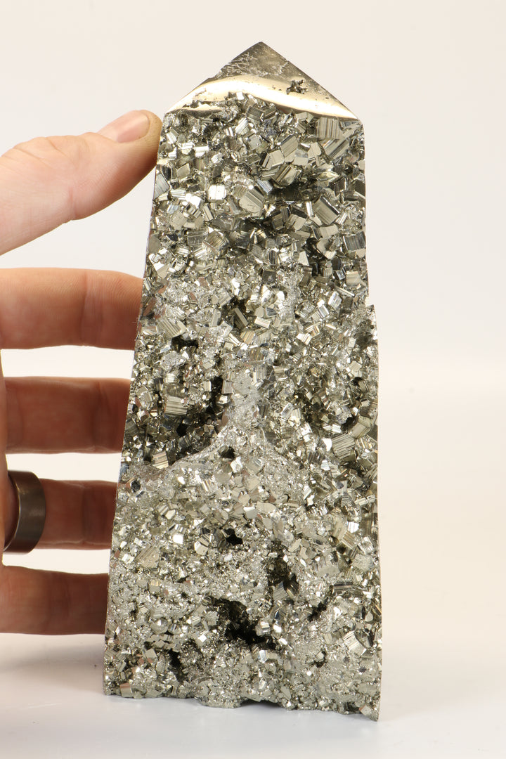 6.25" Pyrite Obelisk DX056