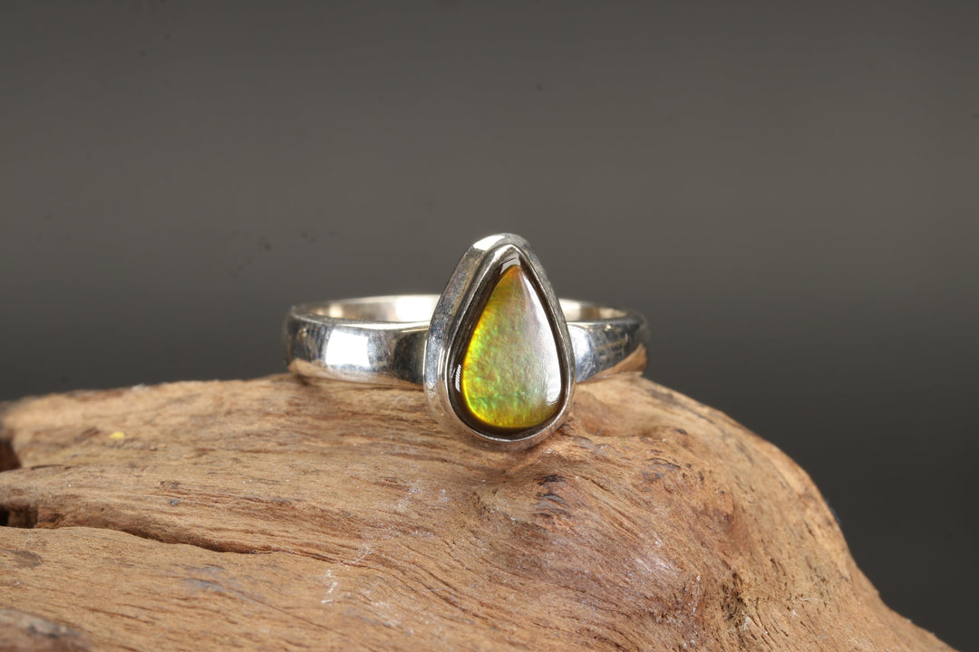 Ammolite Ring Size 6