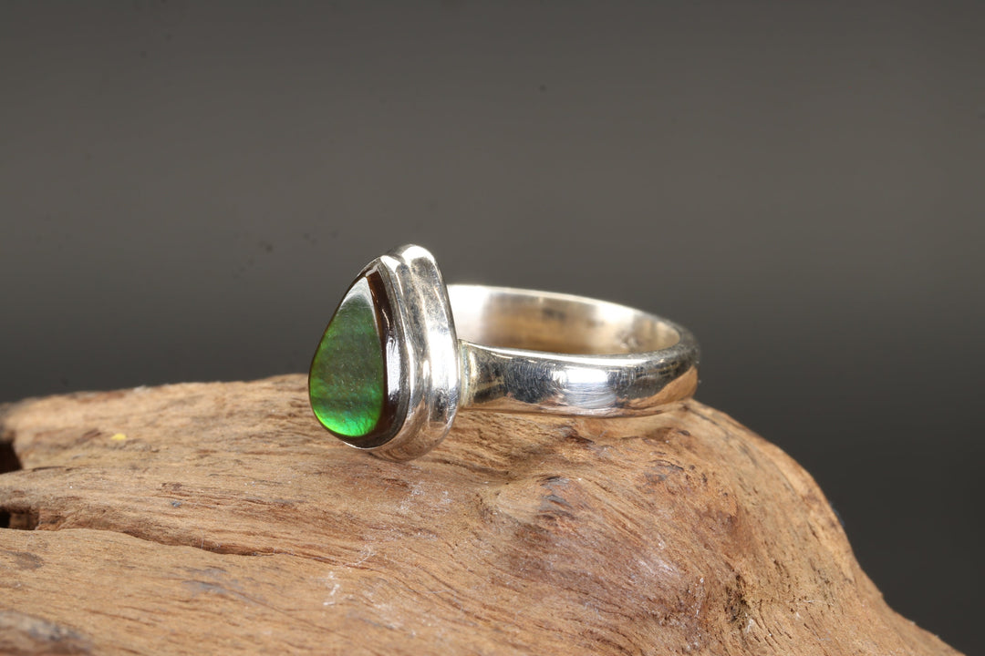 Ammolite Ring Size 6