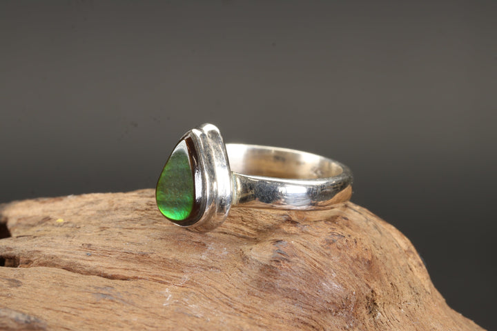 Ammolite Ring Size 6