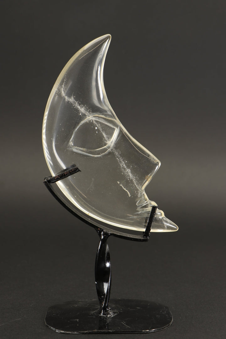 Quartz Crystal Moon on Stand DX1302