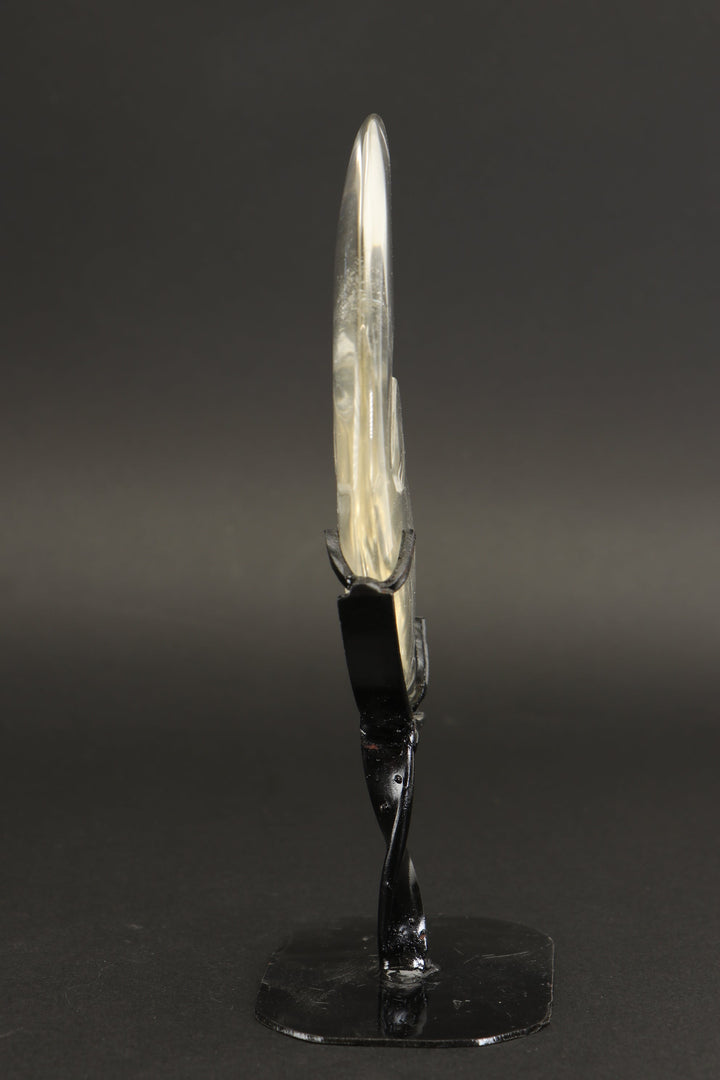 Quartz Crystal Moon on Stand DX1302