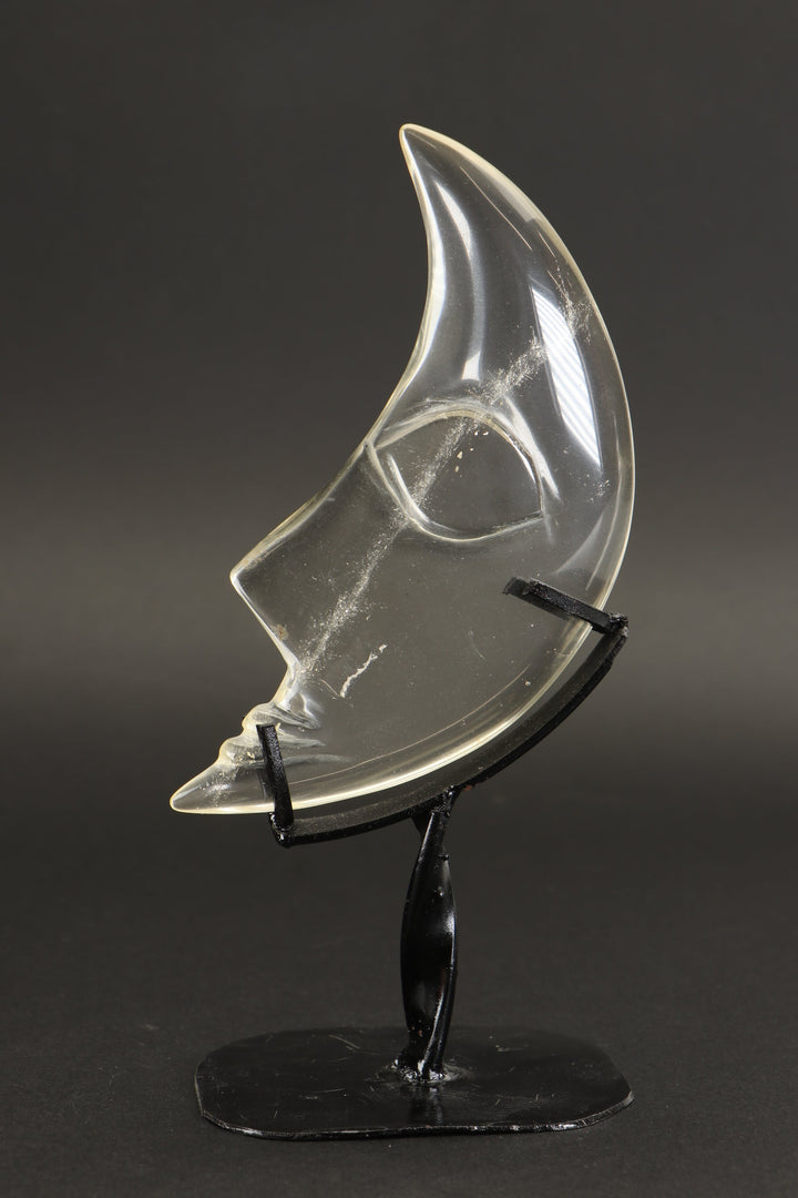 Quartz Crystal Moon on Stand DX1302