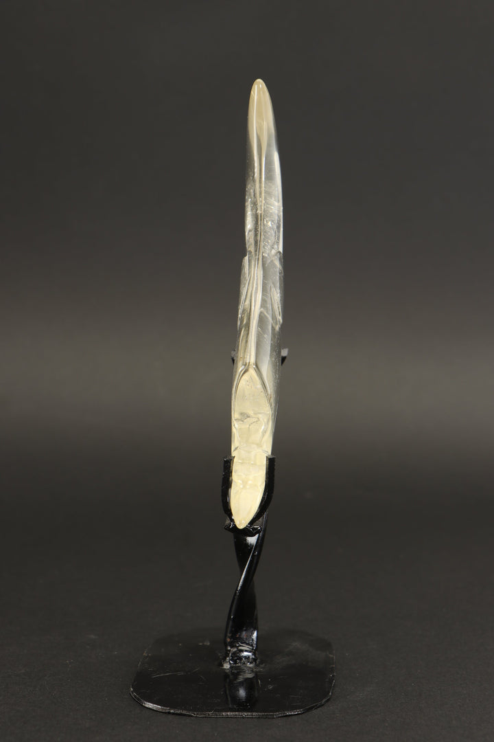 Quartz Crystal Moon on Stand DX1302