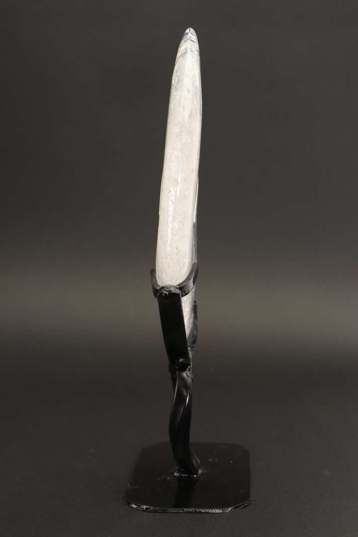 Quartz Crystal Moon on Stand DX1309