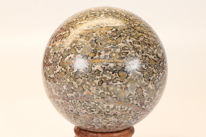 4" Leopard Skin Jasper Sphere DX1662