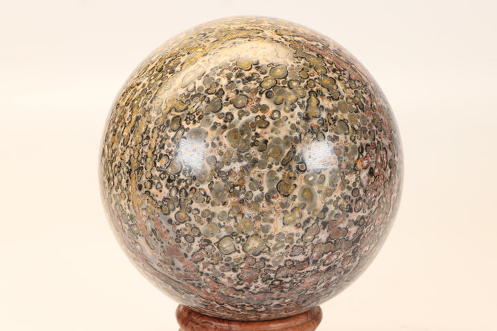 4" Leopard Skin Jasper Sphere DX1662