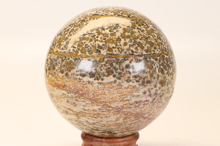 4.25" Leopard Skin Jasper Sphere DX1664
