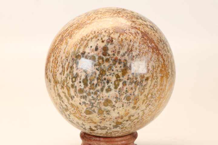 4.25" Leopard Skin Jasper Sphere DX1664