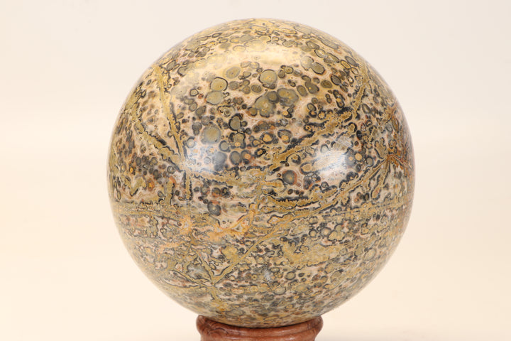 4.5" Leopard Skin Jasper Sphere DX1665