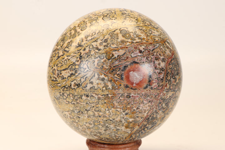 4.5" Leopard Skin Jasper Sphere DX1665