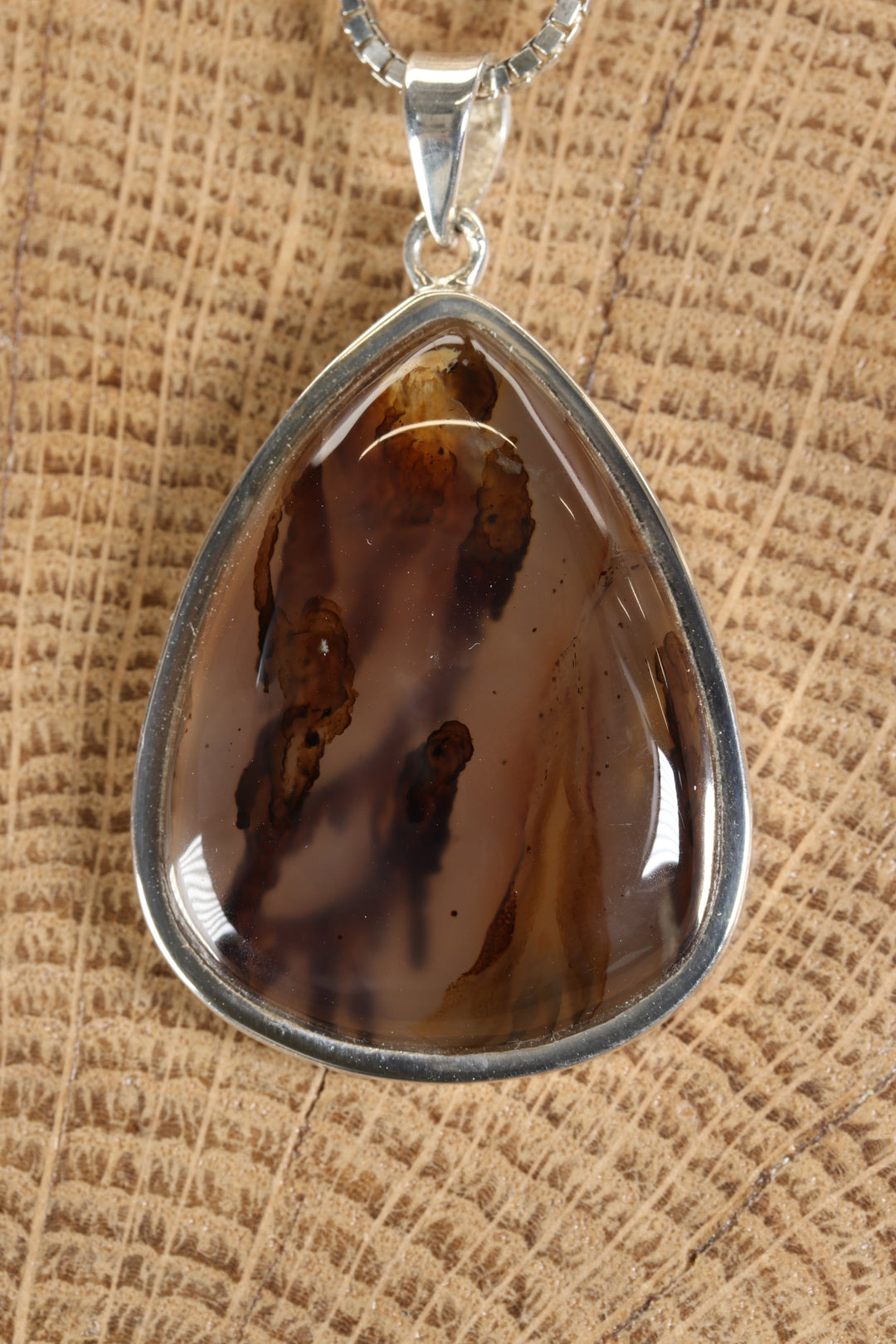Montana Tube Agate Pendant