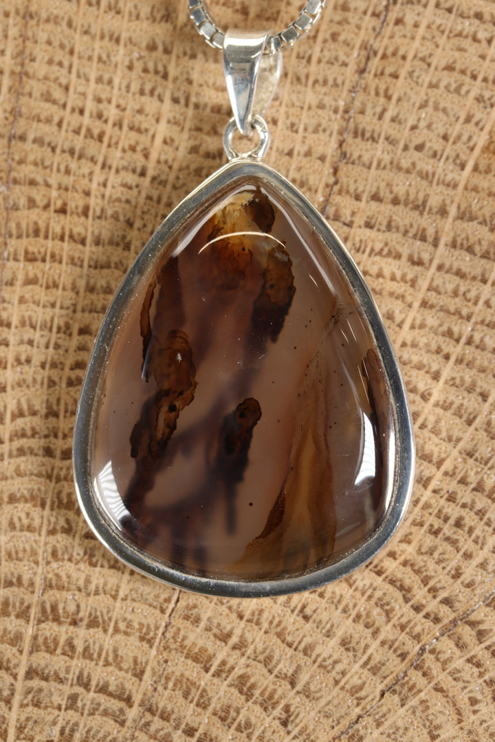 Montana Tube Agate Pendant