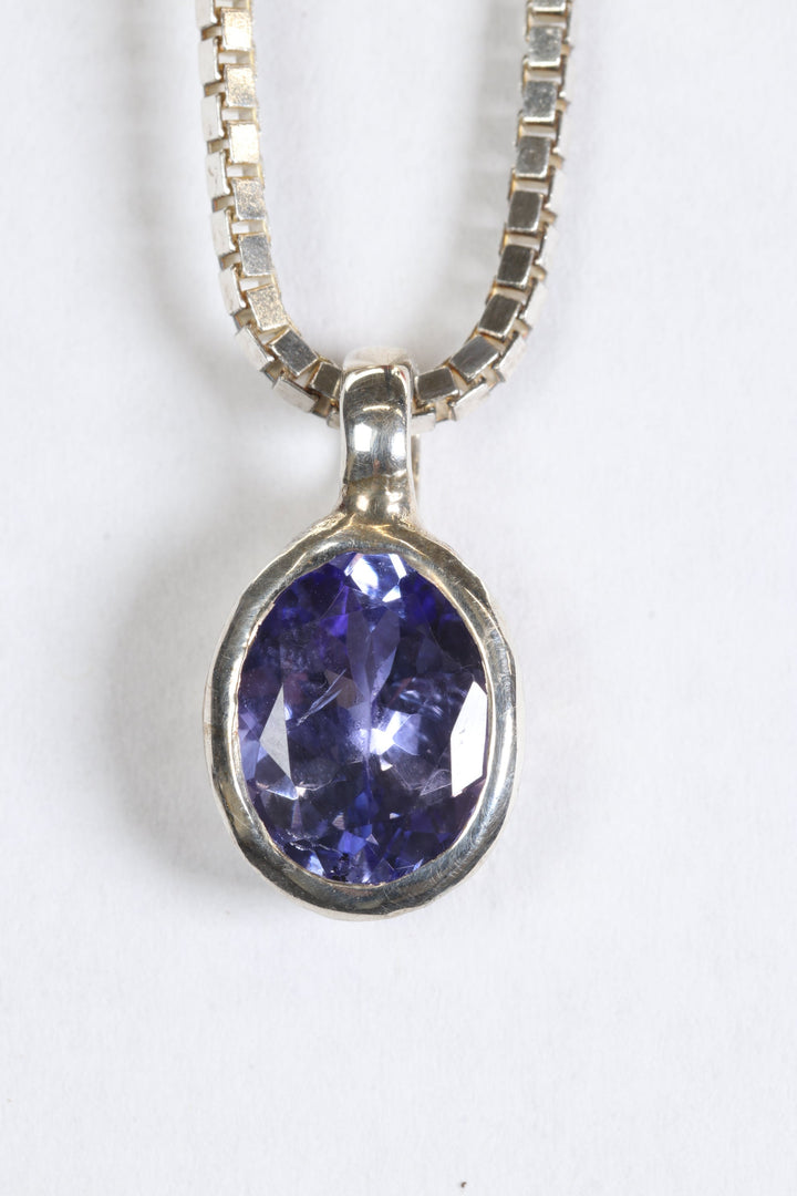 Faceted Tanzanite Pendant