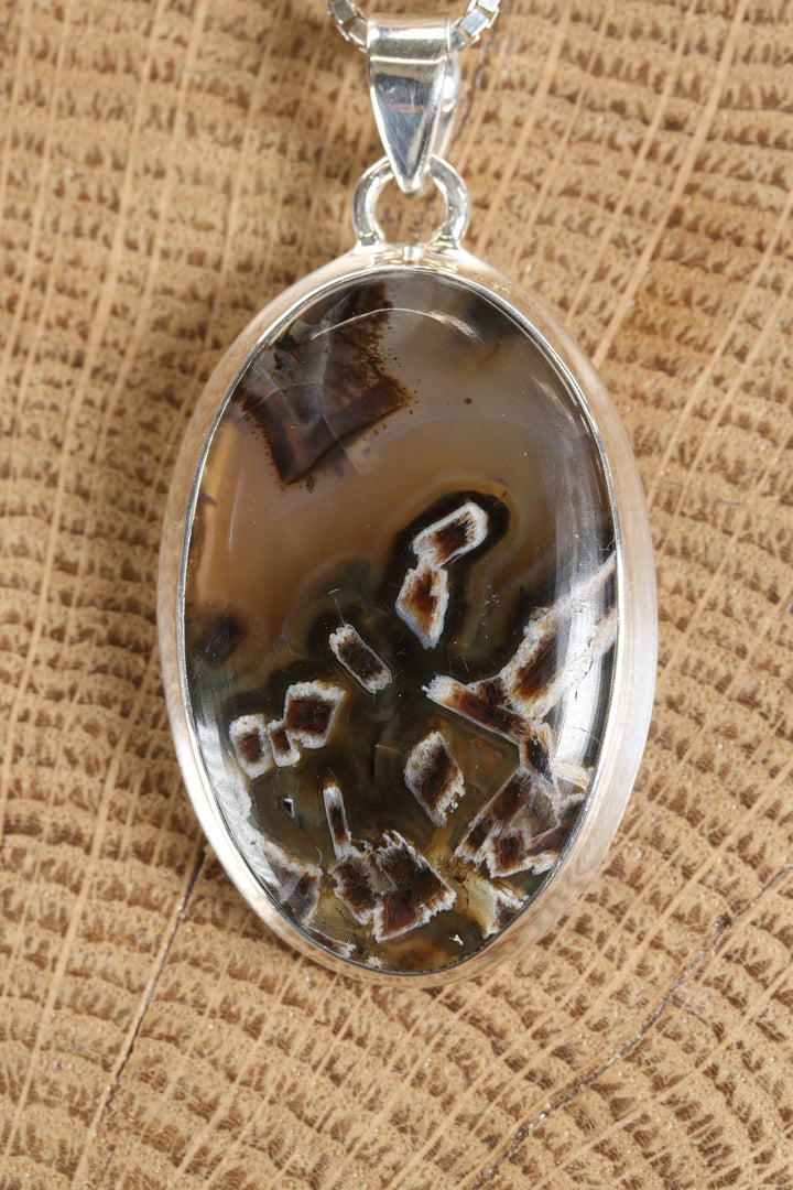 Montana Tube Agate Pendant