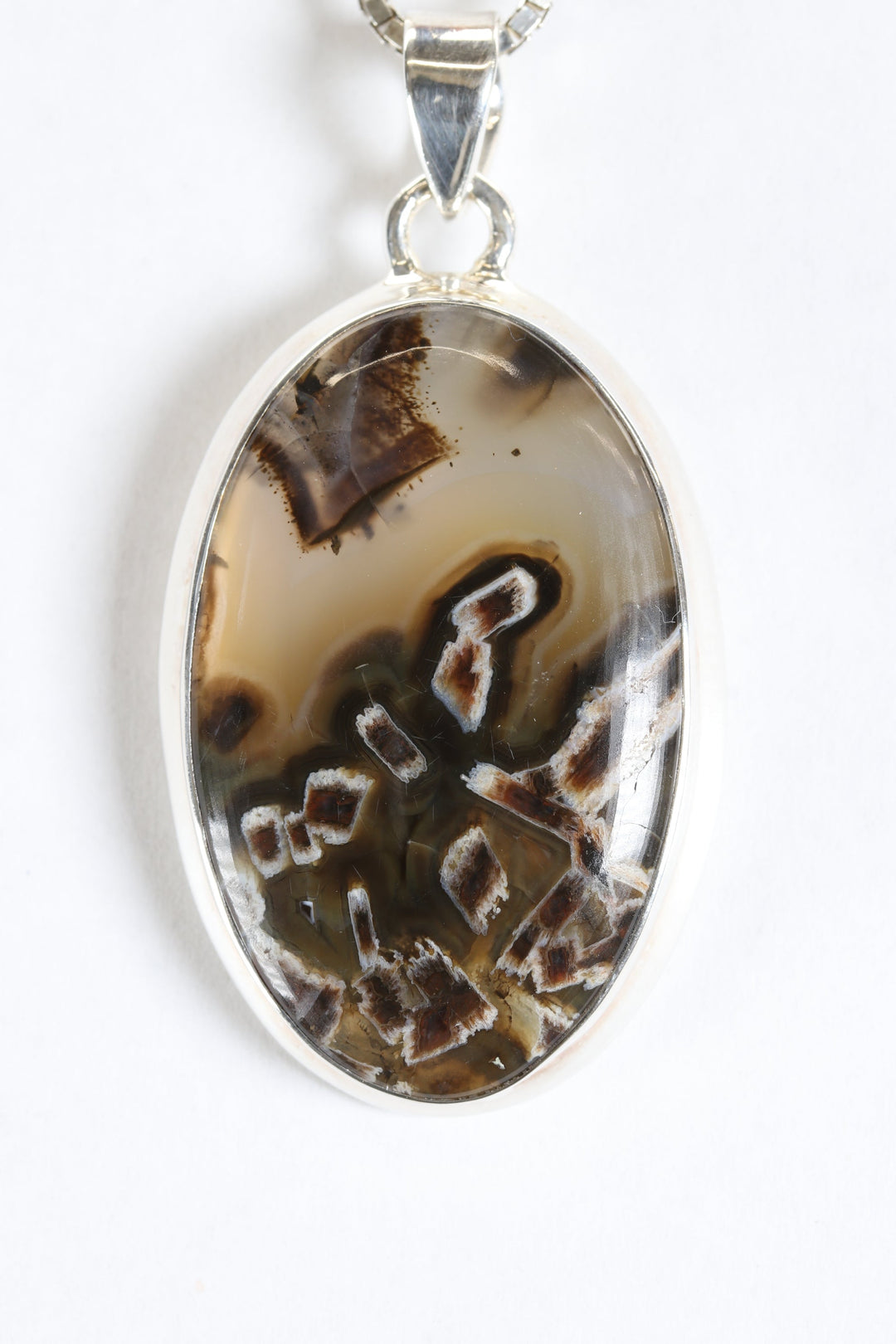 Montana Tube Agate Pendant