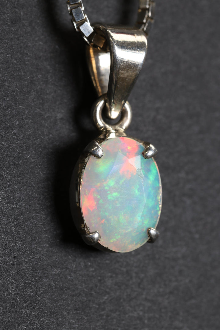 Faceted Welo Opal Pendant