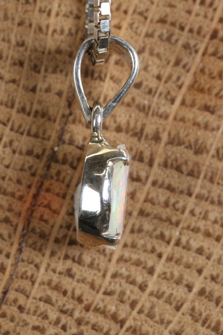 Faceted Welo Opal Pendant