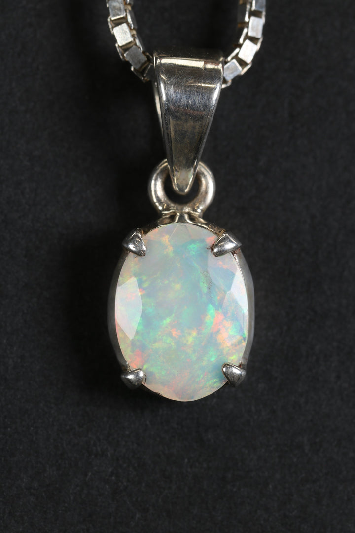Faceted Welo Opal Pendant