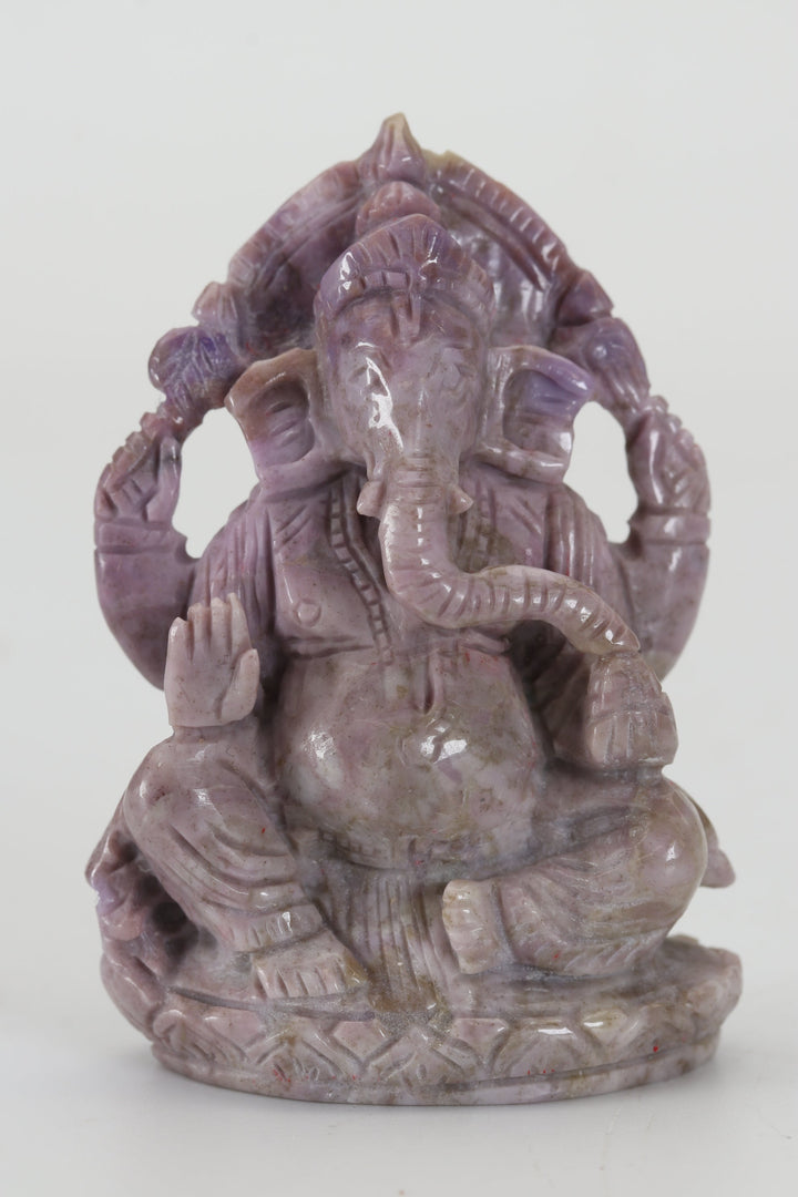 2.5" Turkish Purple Jade Ganesha DX4433