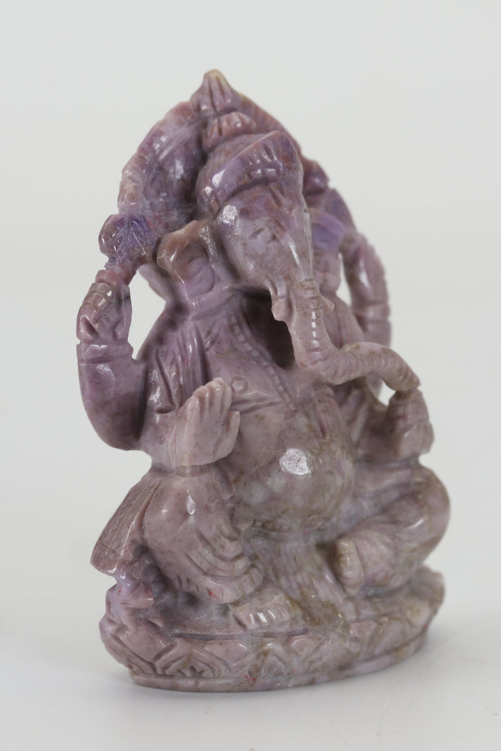 2.5" Turkish Purple Jade Ganesha DX4433