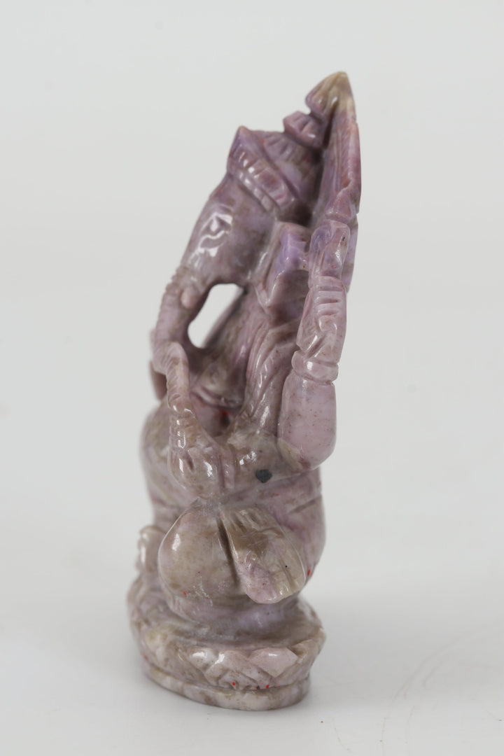 2.5" Turkish Purple Jade Ganesha DX4433