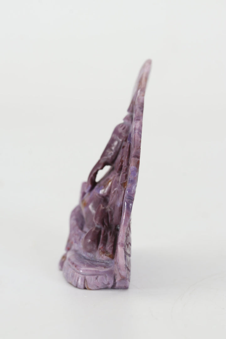 2.25" Turkish Purple Jade Ganesha DX4437