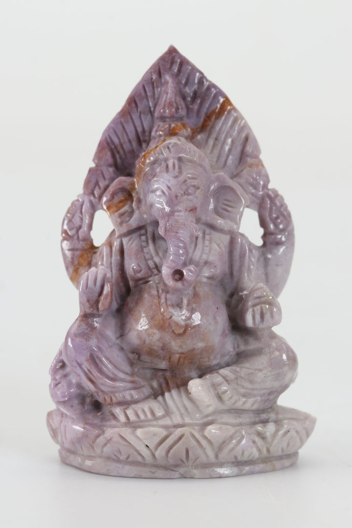 2.25" Turkish Purple Jade Ganesha DX4440