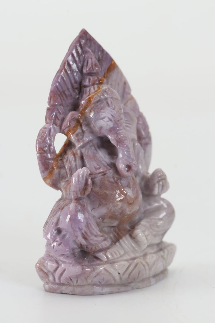 2.25" Turkish Purple Jade Ganesha DX4440