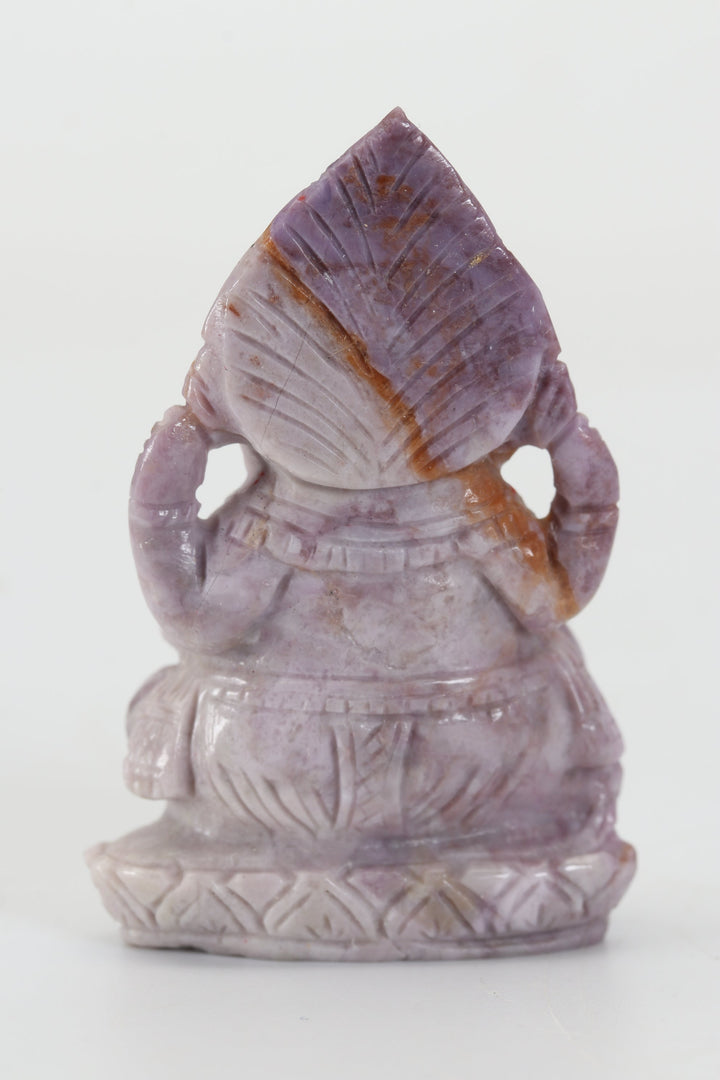 2.25" Turkish Purple Jade Ganesha DX4440