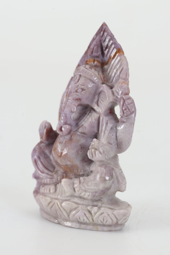 2.25" Turkish Purple Jade Ganesha DX4440