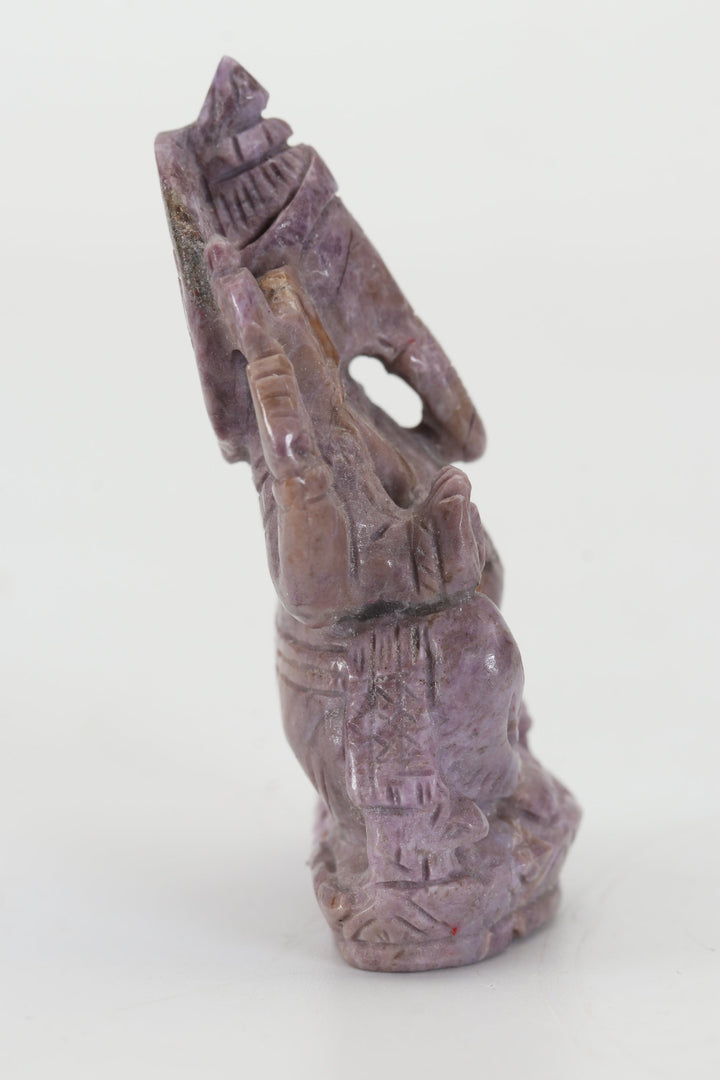 2.25" Turkish Purple Jade Ganesha DX4444