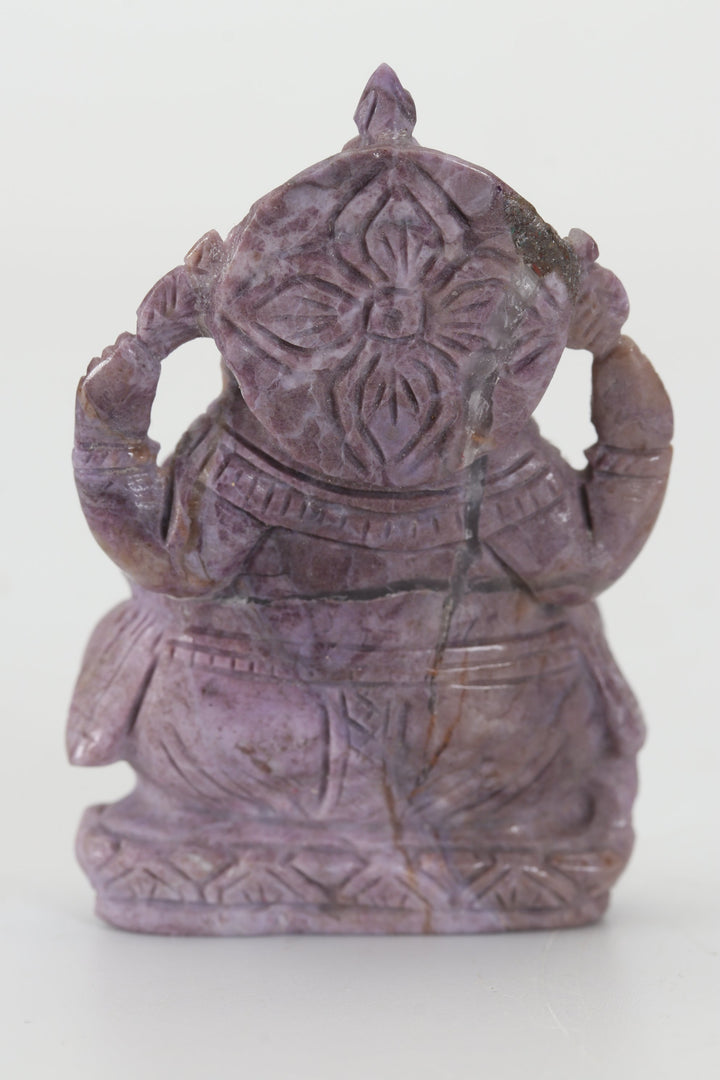 2.25" Turkish Purple Jade Ganesha DX4444