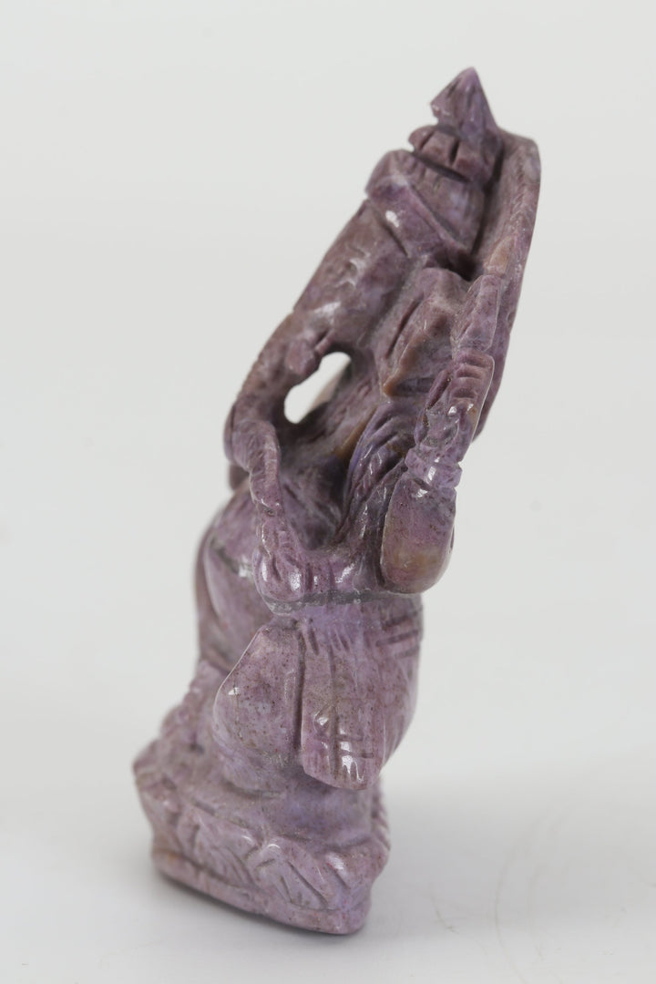2.25" Turkish Purple Jade Ganesha DX4444