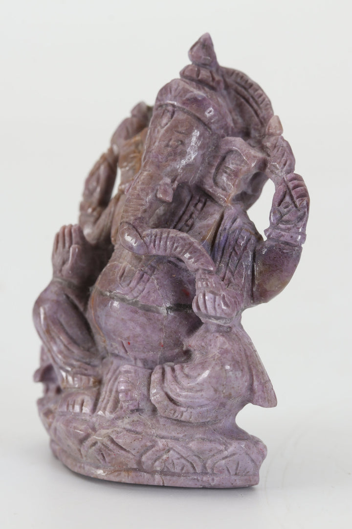 2.25" Turkish Purple Jade Ganesha DX4444