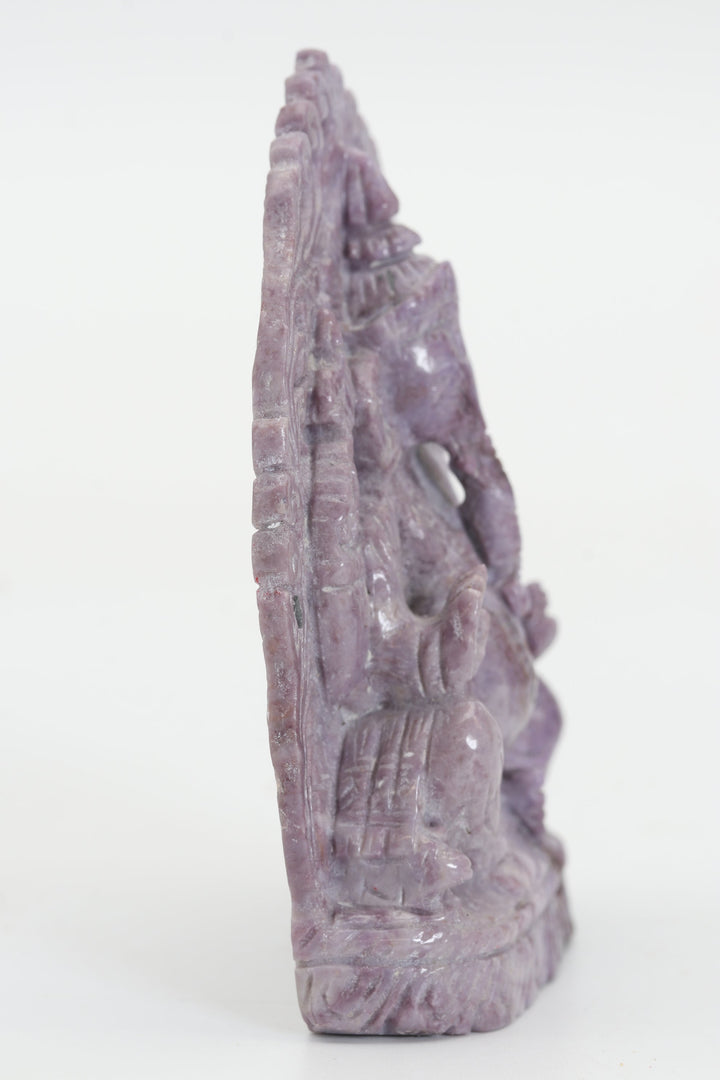 3" Turkish Purple Jade Ganesha DX4448