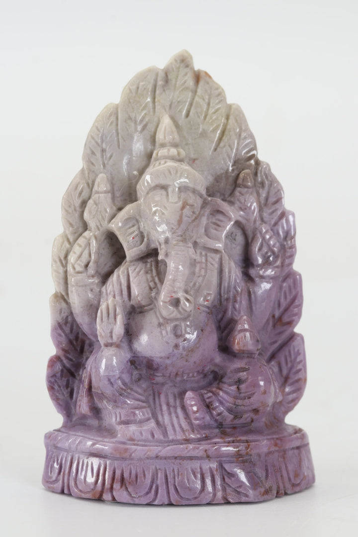 2.75" Turkish Purple Jade Ganesha DX4459