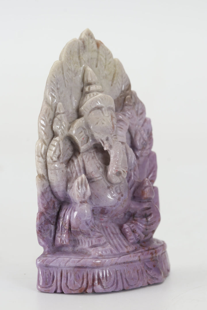 2.75" Turkish Purple Jade Ganesha DX4459