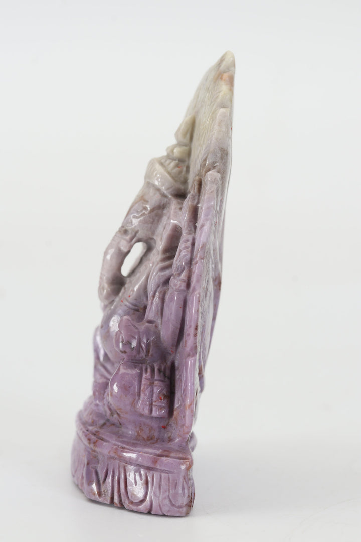 2.75" Turkish Purple Jade Ganesha DX4459