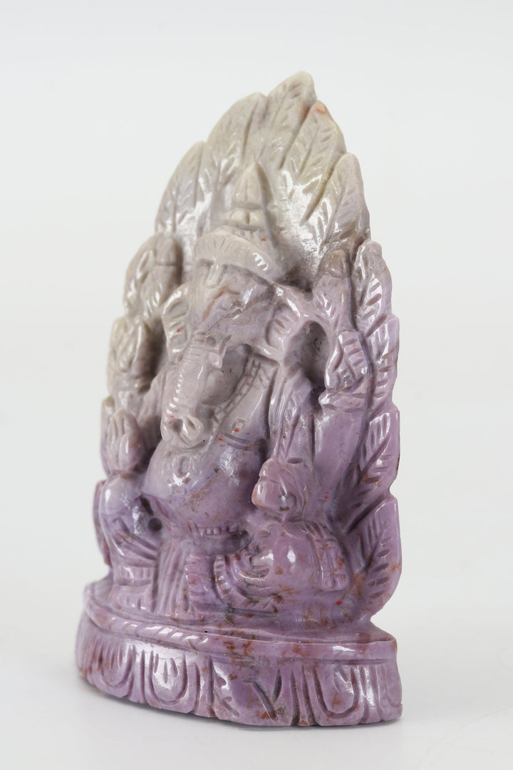 2.75" Turkish Purple Jade Ganesha DX4459