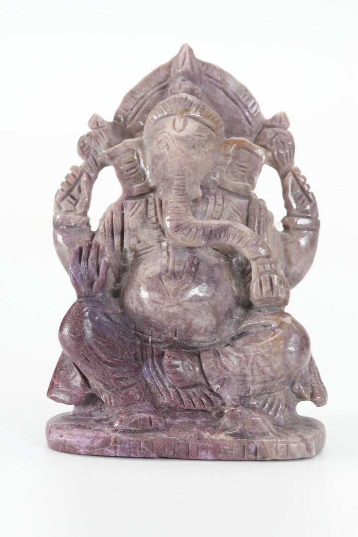 2.5" Turkish Purple Jade Ganesha DX4460