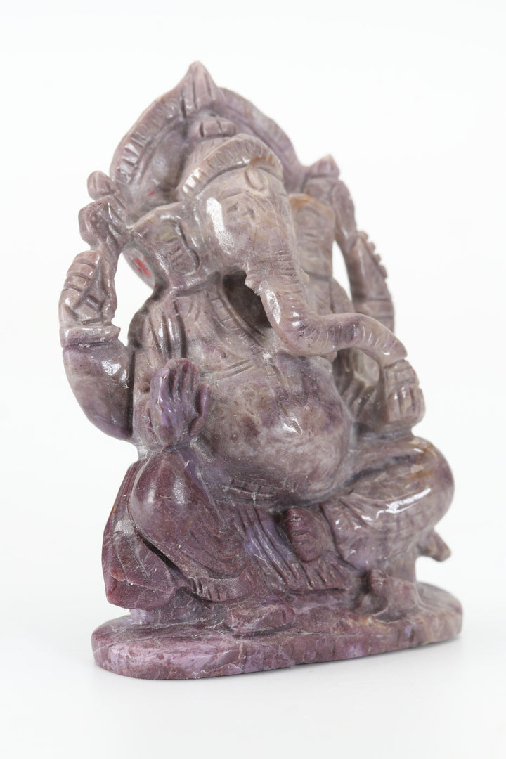 2.5" Turkish Purple Jade Ganesha DX4460