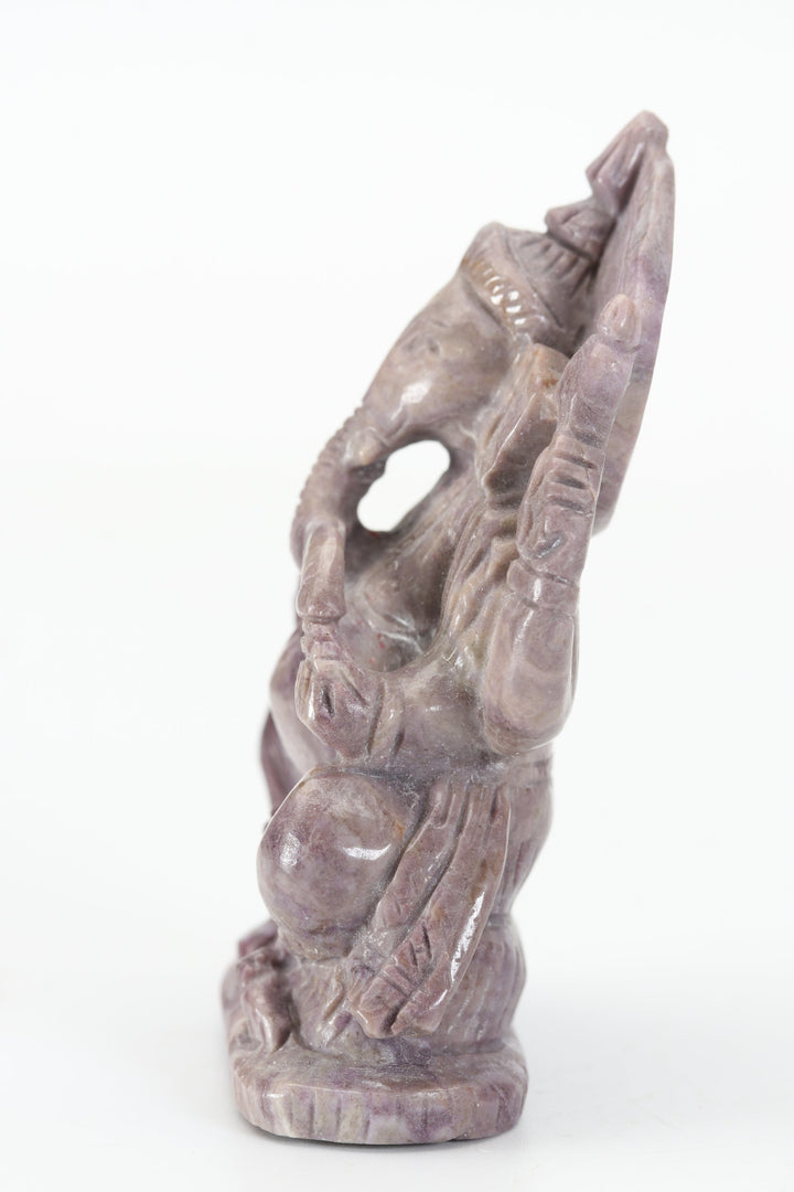 2.5" Turkish Purple Jade Ganesha DX4460