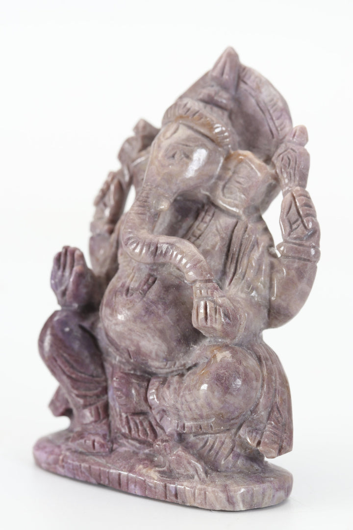 2.5" Turkish Purple Jade Ganesha DX4460