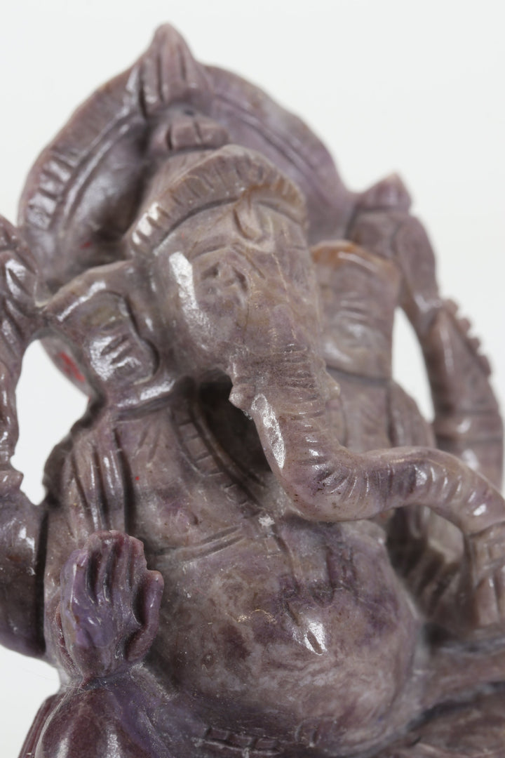 2.5" Turkish Purple Jade Ganesha DX4460