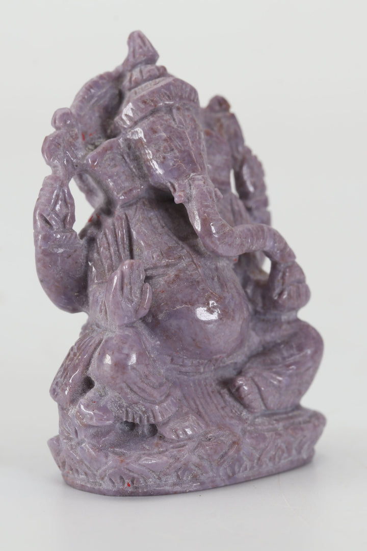 2.25" Turkish Purple Jade Ganesha DX4462