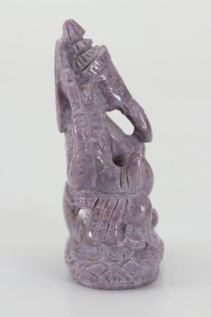 2.25" Turkish Purple Jade Ganesha DX4462